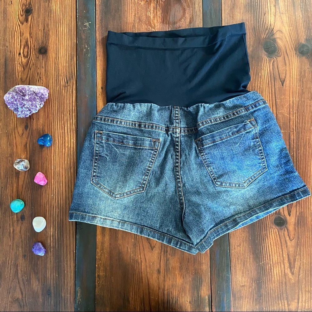 Maternity Shorts Planet Motherhood Denim - Picture 3 of 4